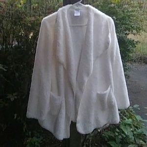White fuzzy sweater NWOT